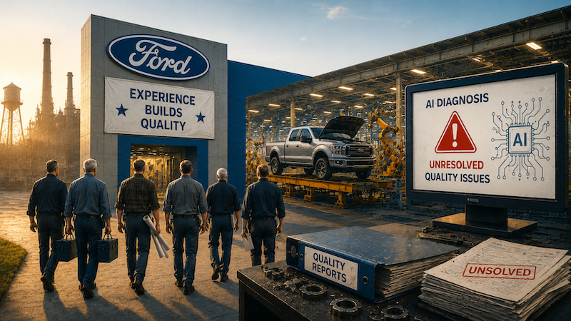 Ford Rehired 350 Veteran Engineers After AI Couldn't Fix Its Quality Problems | State of Brand